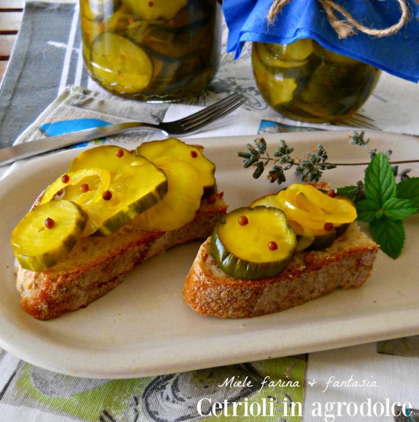 Sweet and Sour Cucumber Preserve