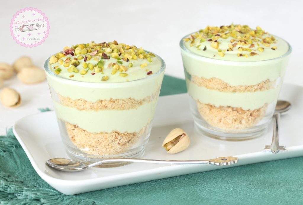 cup with pistachio cream