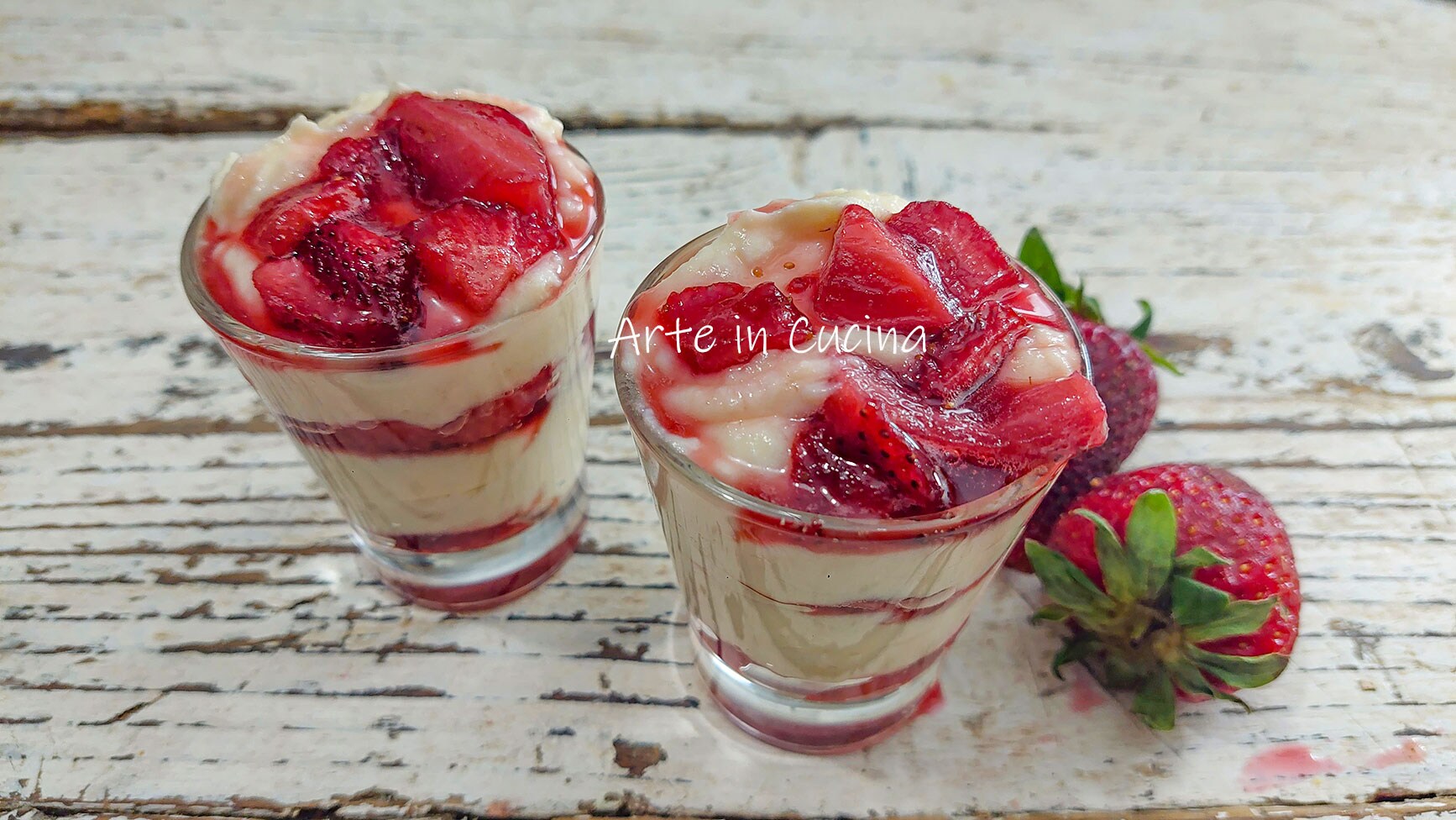 PASTRY CREAM AND STRAWBERRY MOUSSE