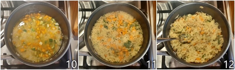 d. cook basmati rice by absorption with little water
