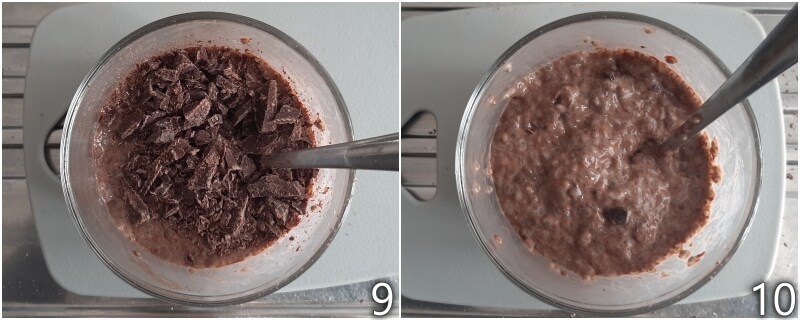 d. prepare the chocolate chia seed pudding