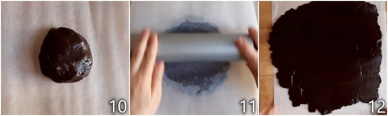 d. roll out the crushed cookie base with a rolling pin