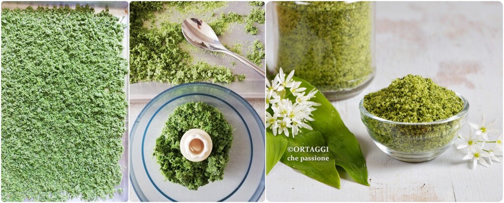 dried and ground wild garlic salt
