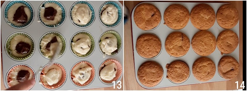 e. bake muffins in the oven