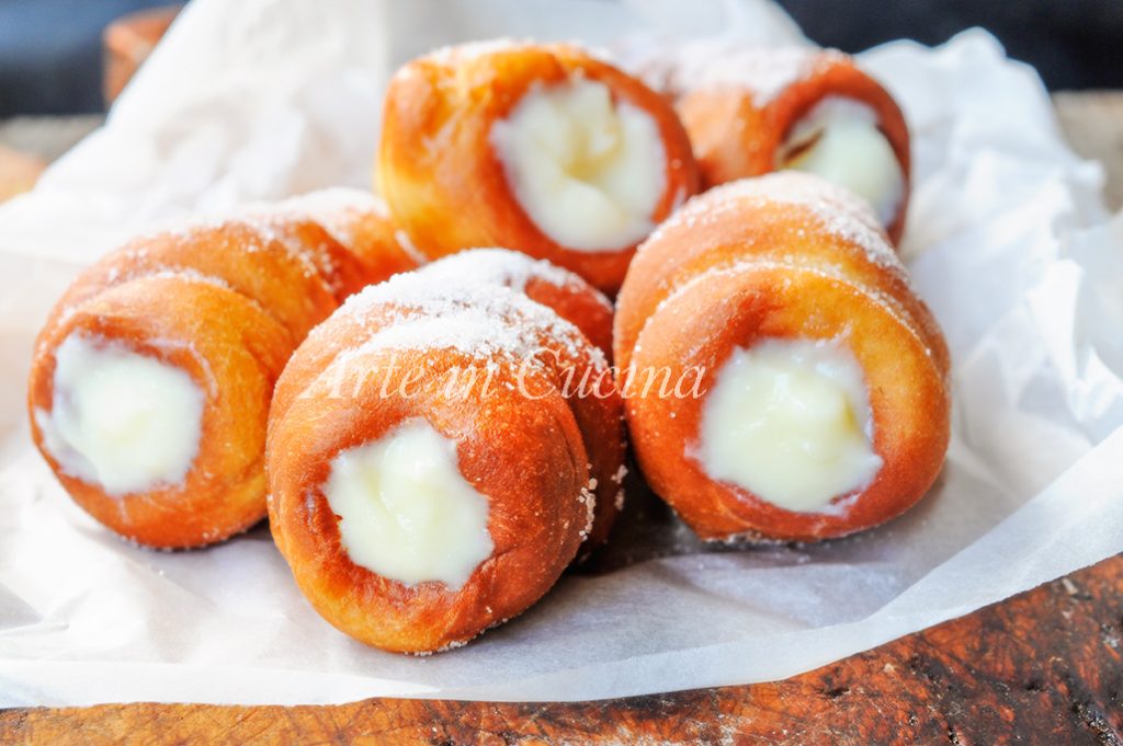 Easy Carnival custard cream fried cannoncini recipe vickyart cooking art