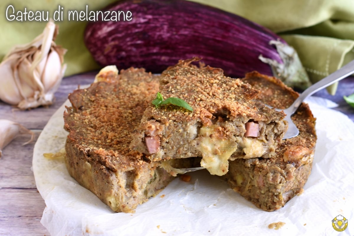 Eggplant Cake with Ham and Mozzarella