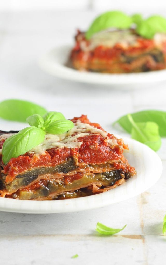 Grilled Eggplant Parmesan without Mozzarella