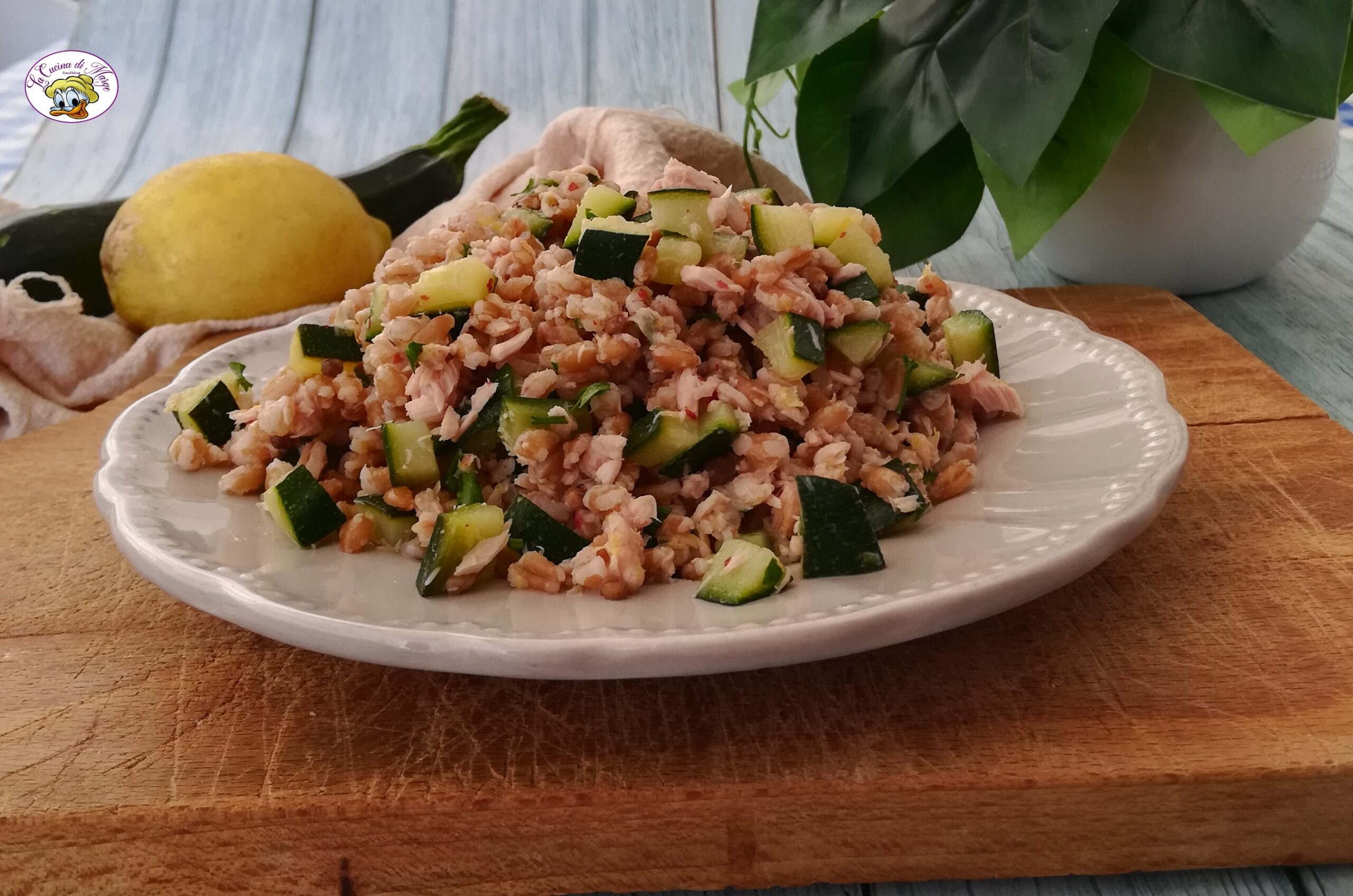 Farro Salad with Zucchini and Tuna