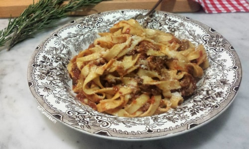 Tagliatelle with Mushroom Sauce
