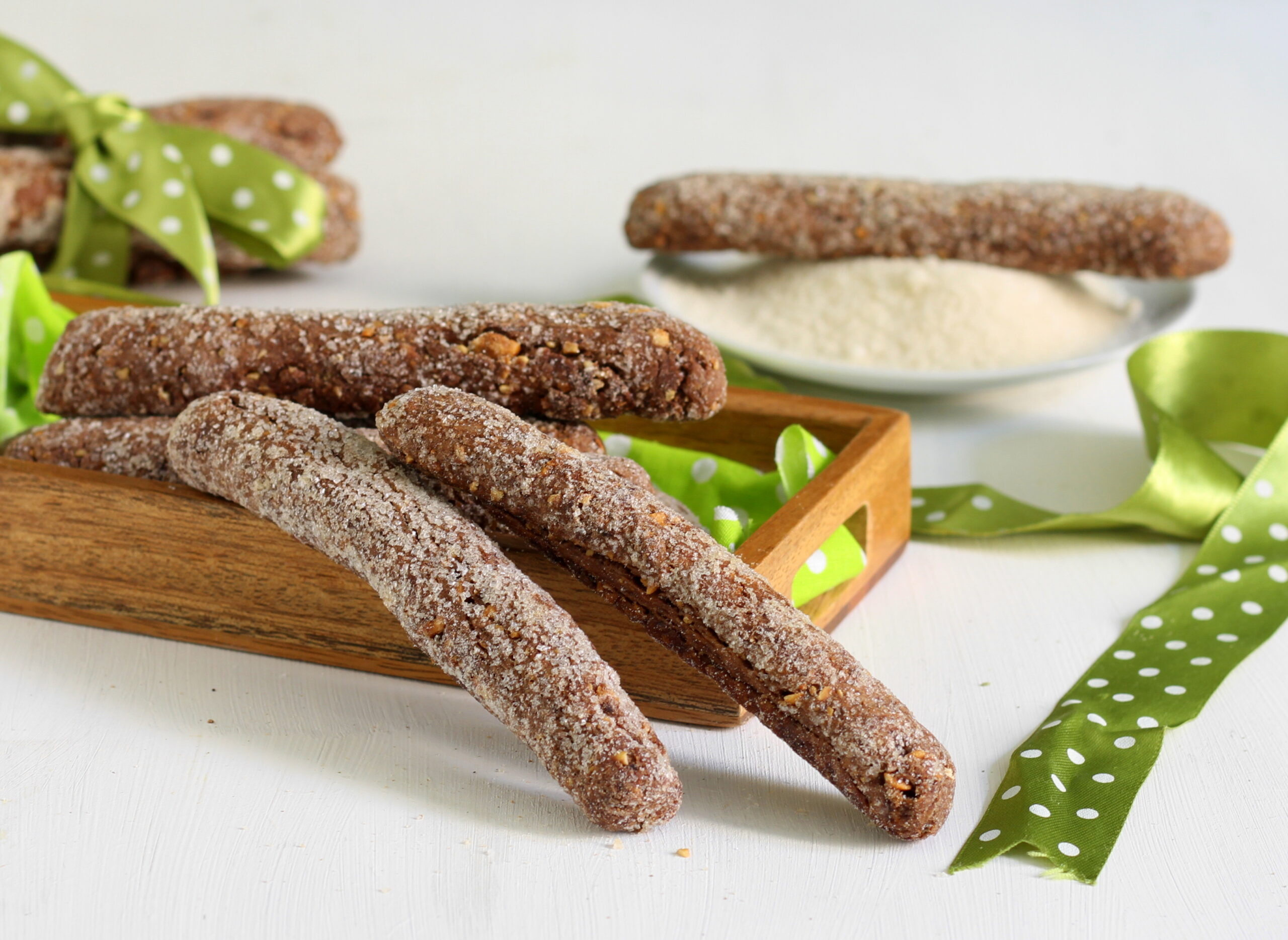 Wine, Cocoa, and Hazelnut Sticks