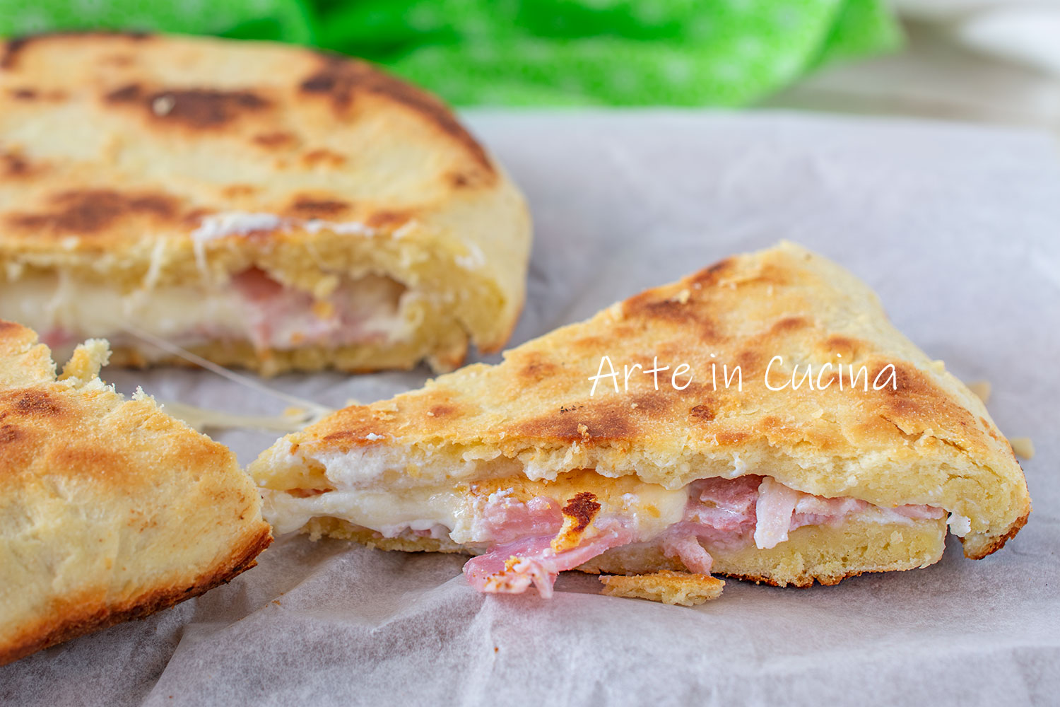 Ham and Ricotta Skillet Flatbread