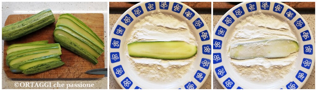 how to flour raw zucchini