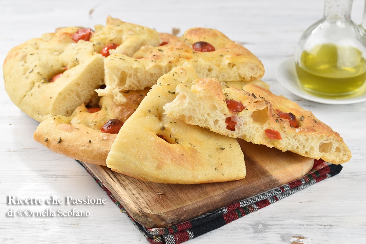 Focaccia with Cherry Tomatoes