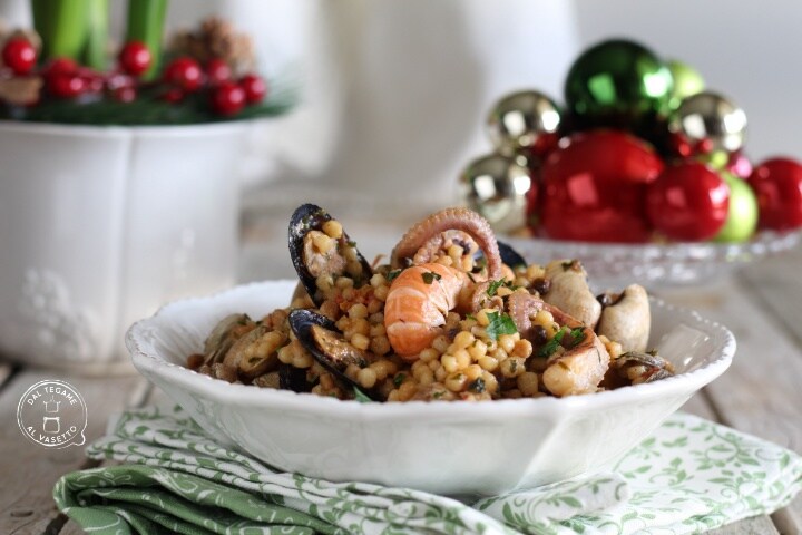 Fregula with Seafood in the Instant Pot