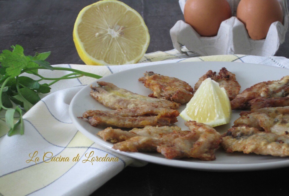 fried and golden anchovies