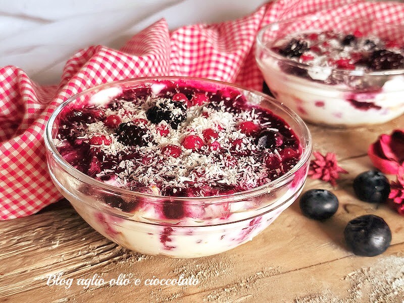 FROZEN DESSERT WITH YOGURT AND BERRIES