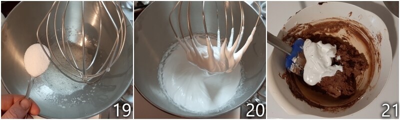 g. beat the egg whites until stiff peaks form