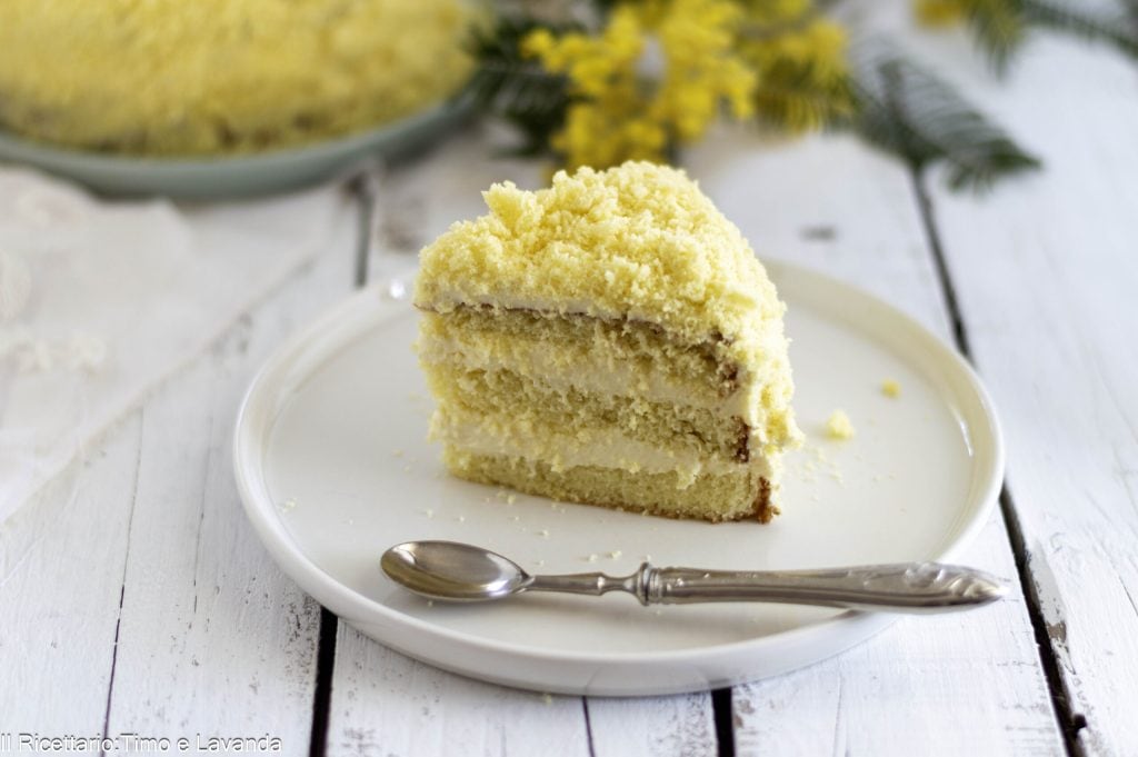 gluten-free and lactose-free mimosa cake