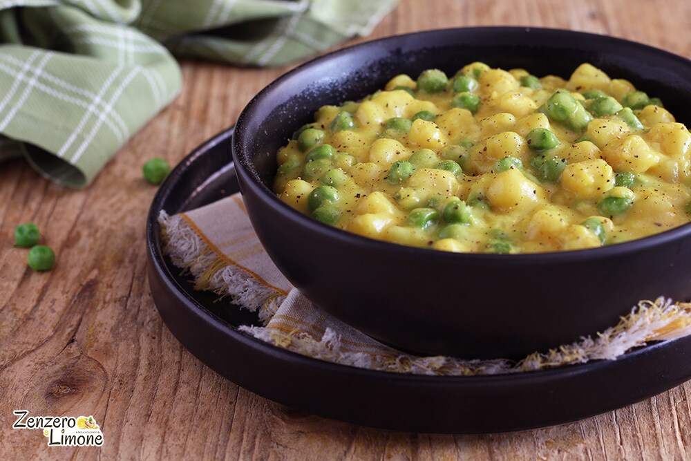 Gnocchetti with Turmeric Cream and Peas