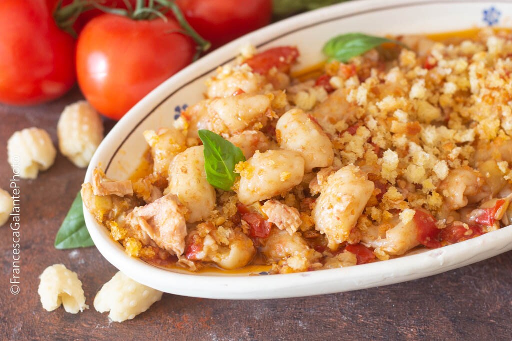 Gnocchi without Potatoes with Eggplant and Tuna