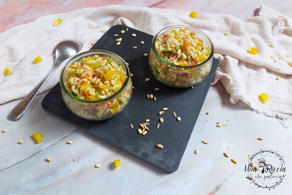 Grain Salad with Peppers, the Summer Dish