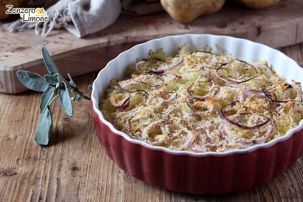 grated potatoes and onion