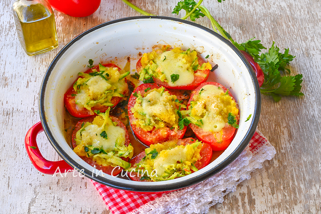 Zucchini-Stuffed Baked Tomatoes
