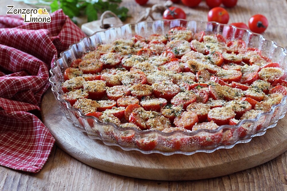 gratinated cherry tomatoes -