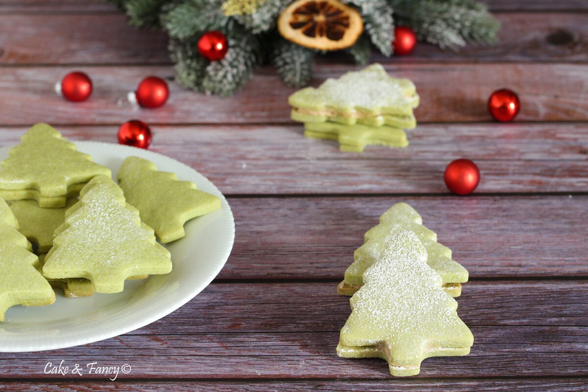 Christmas Matcha Tea Cookies