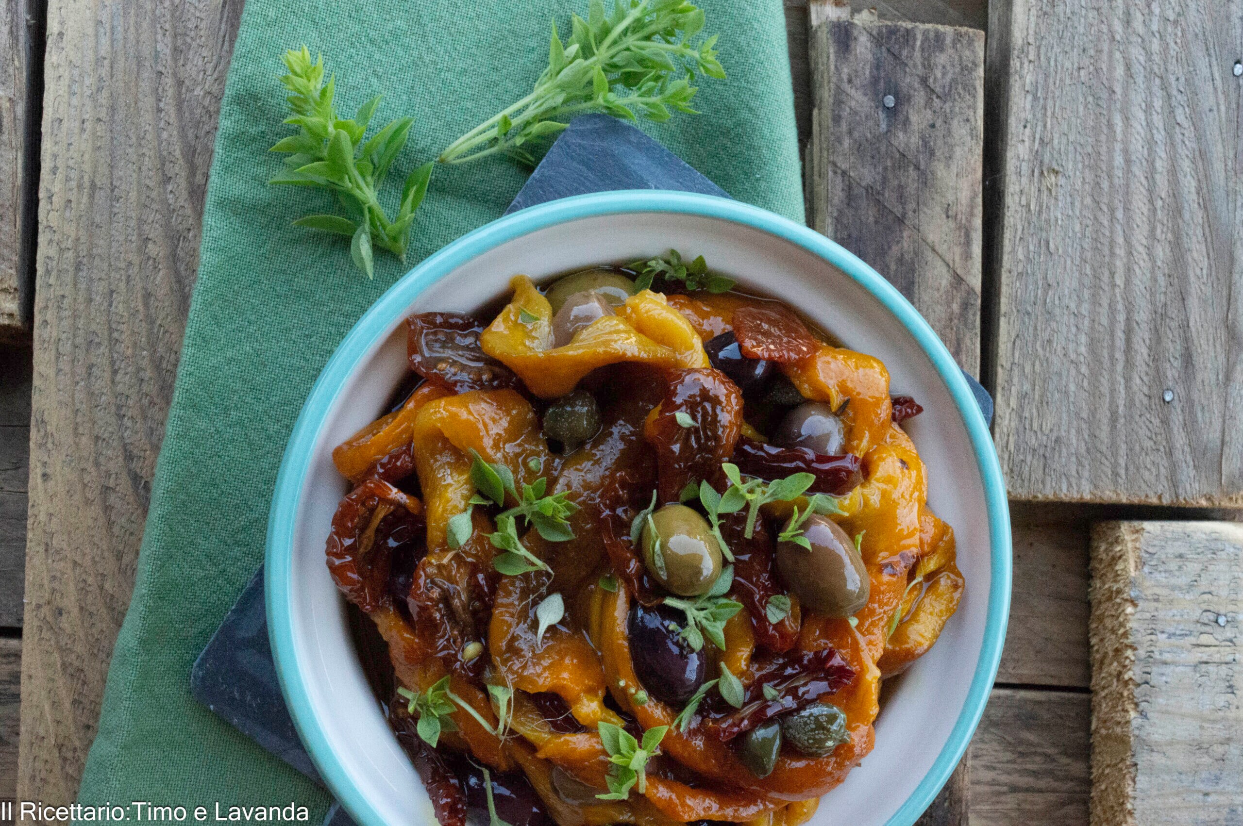 Grilled Bell Pepper Salad