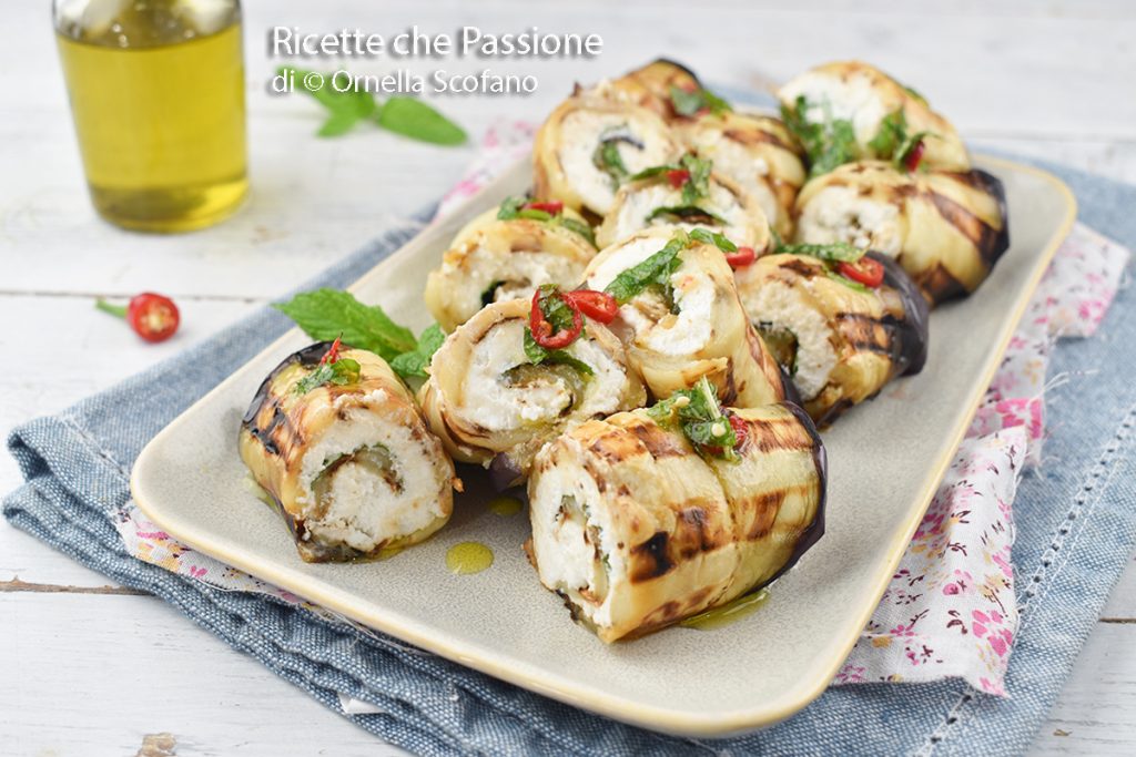 how to make grilled eggplant rolls
