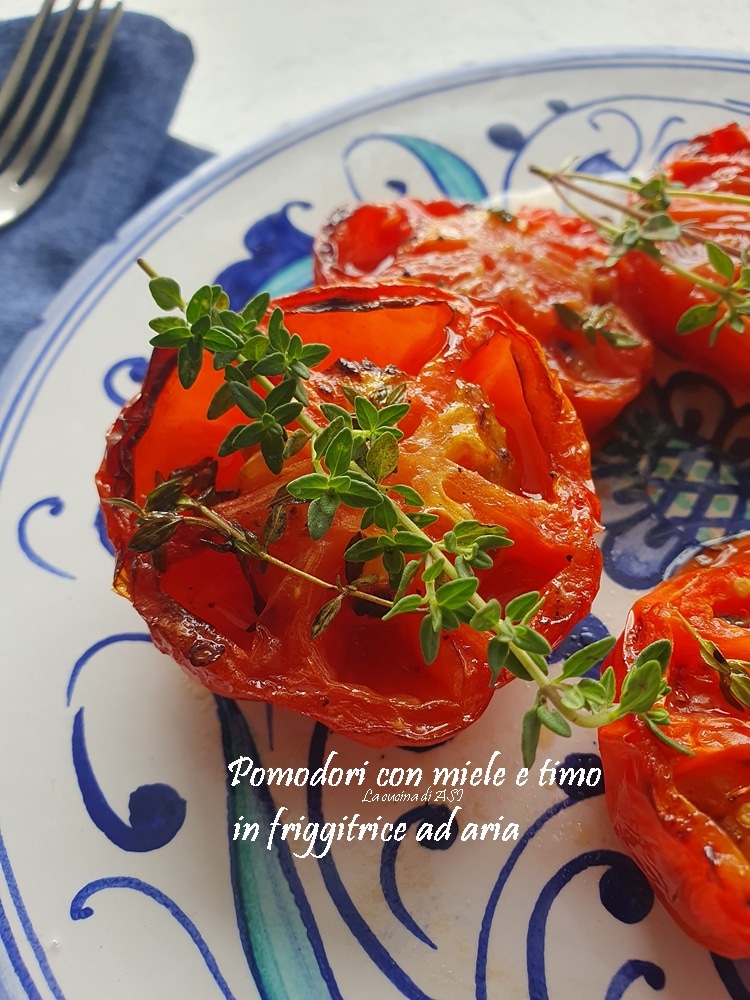 honey and thyme tomatoes in air fryer