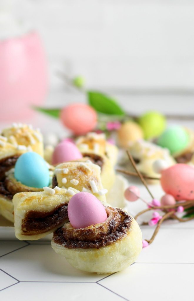 Puff Pastry Bunnies with Hazelnut Cream