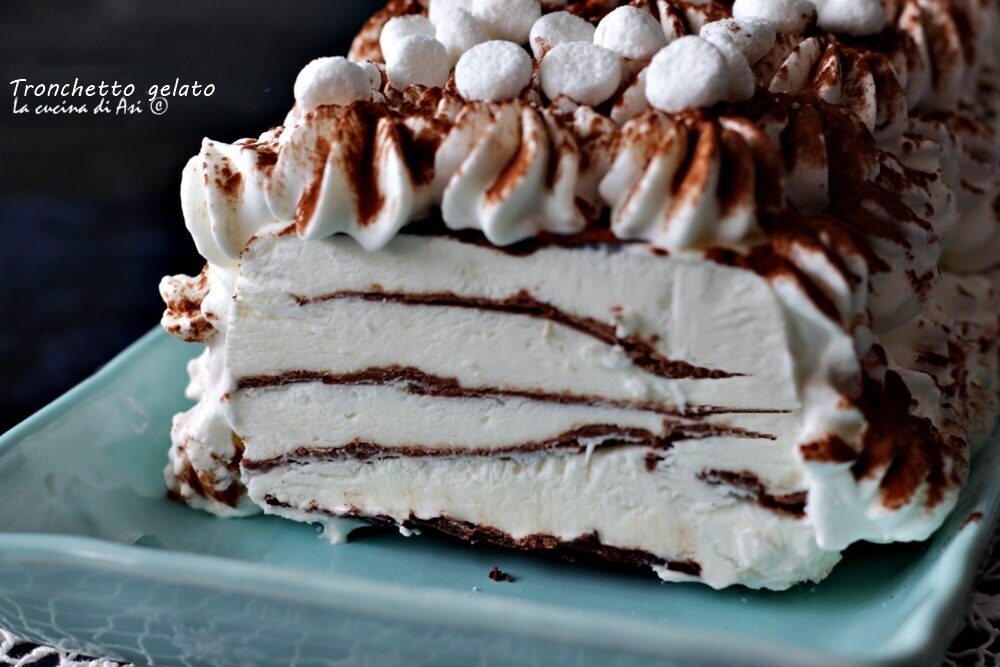 Ice Cream Log with Chocolate Sheets