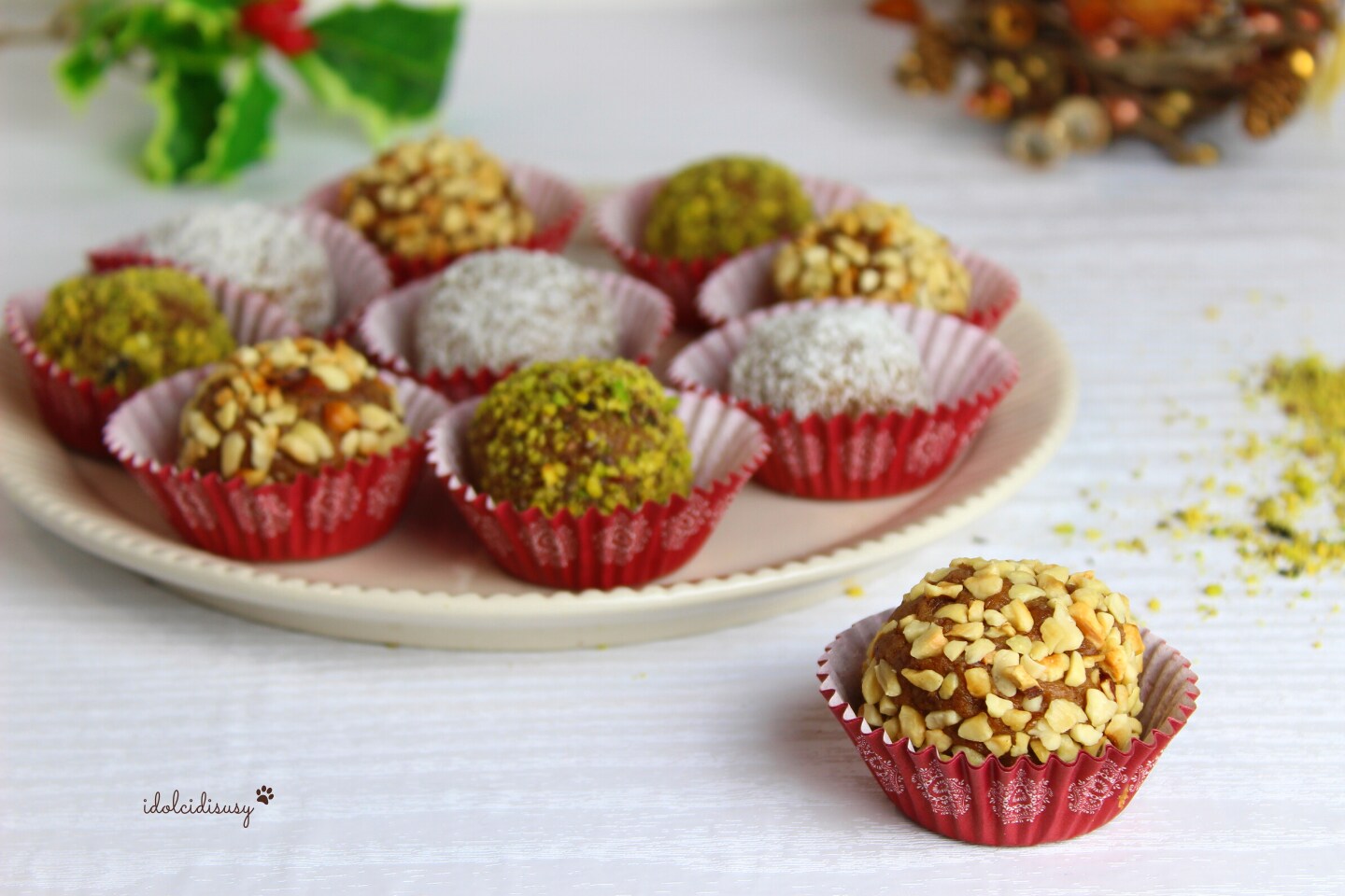 Pandoro and Nutella Truffles