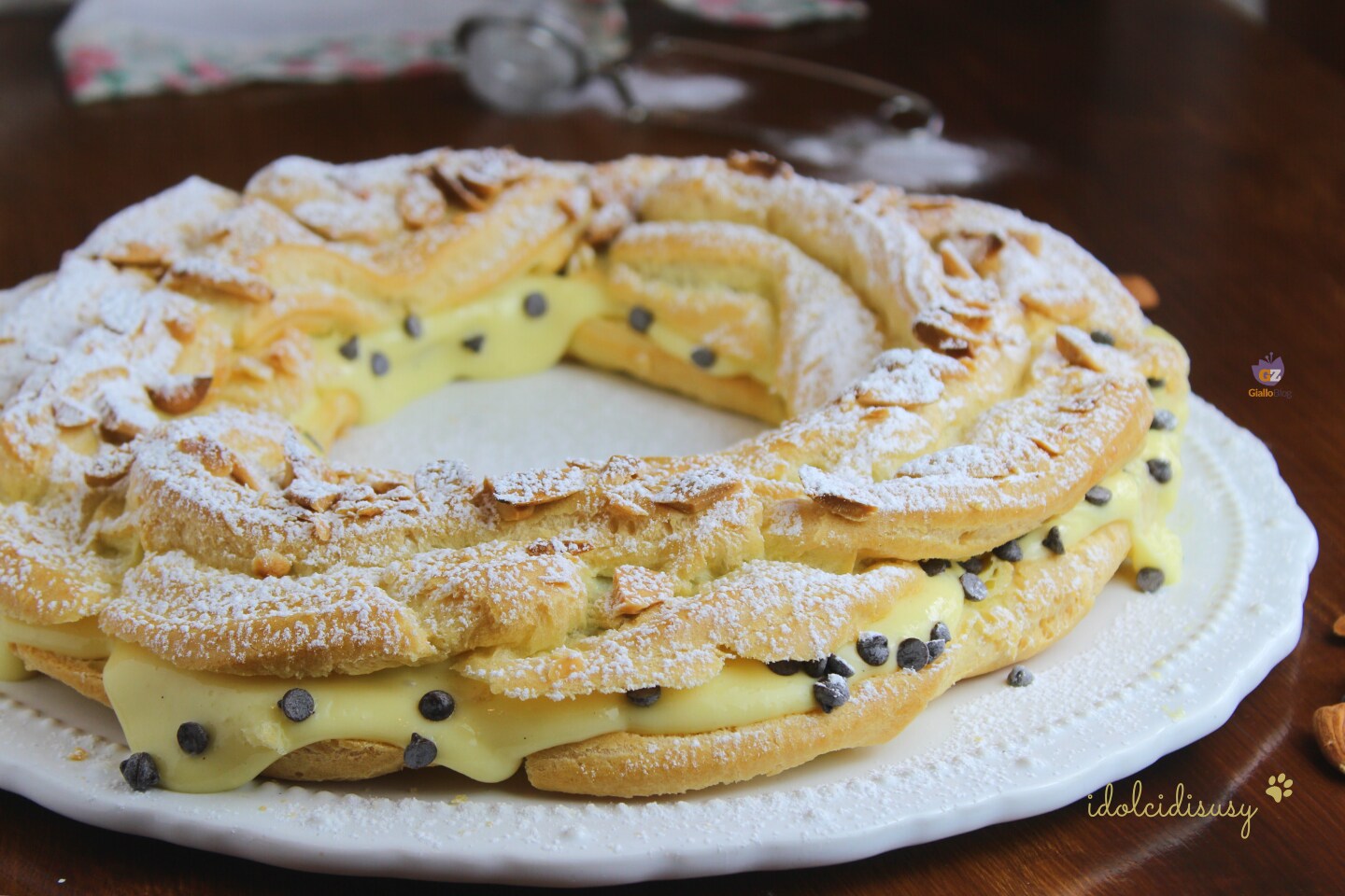 Paris Brest with Custard Cream