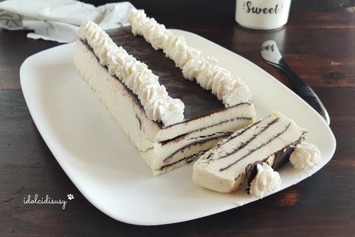 Homemade Viennetta Ice Cream Cake