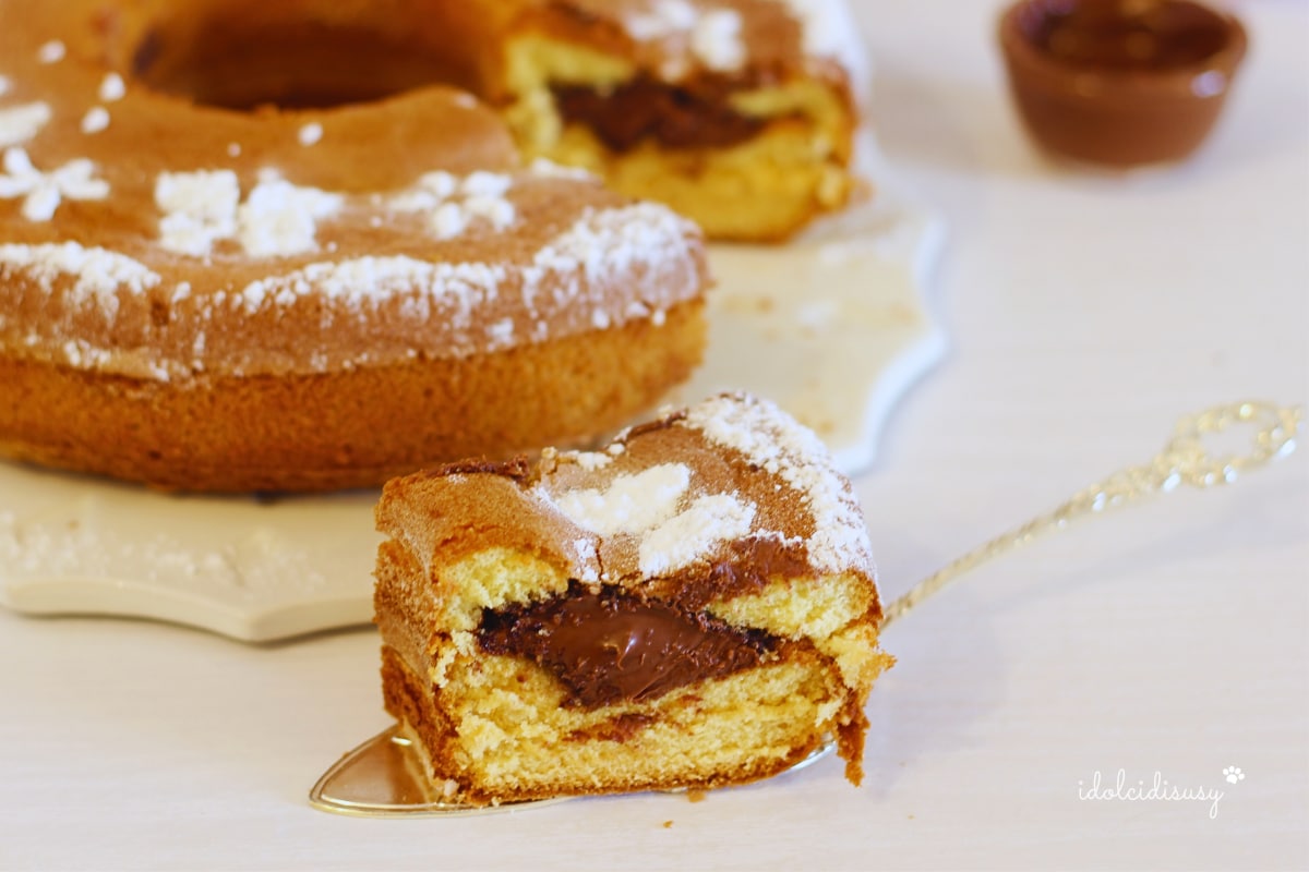 Nutella Heart Bundt Cake