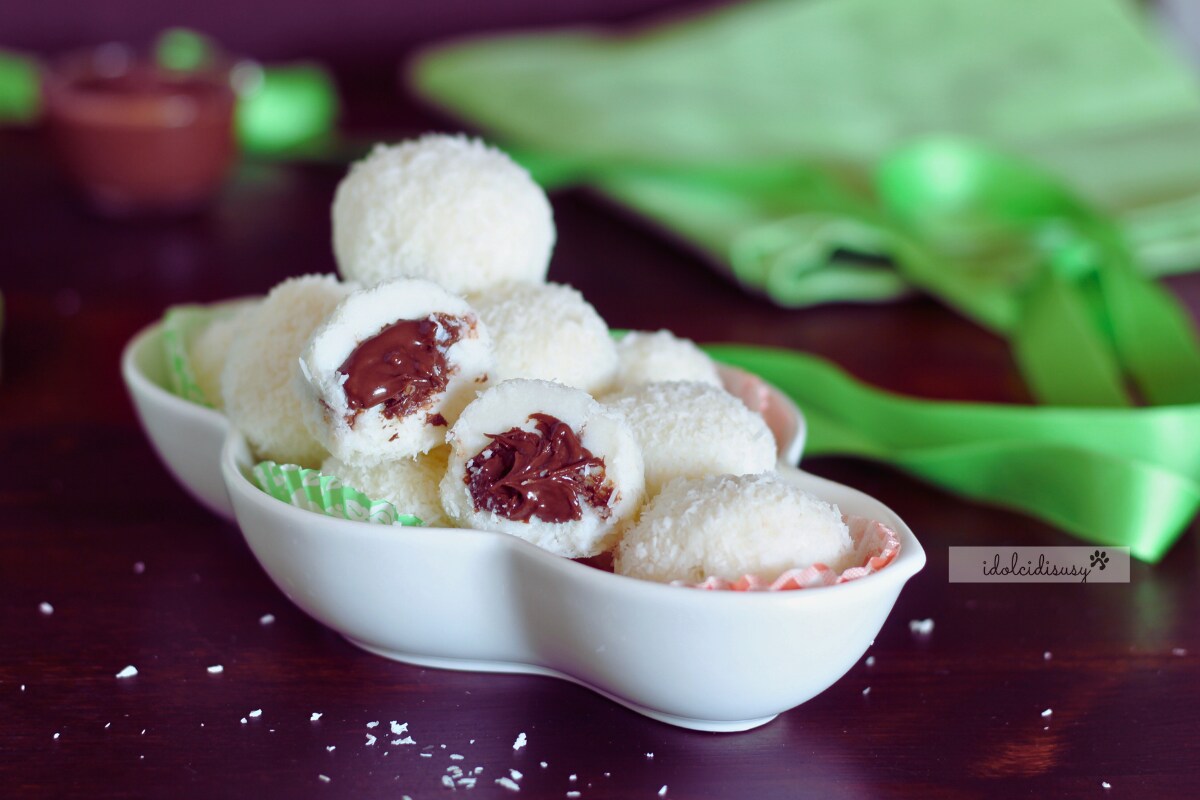 Ricotta, Coconut, and Nutella Truffles