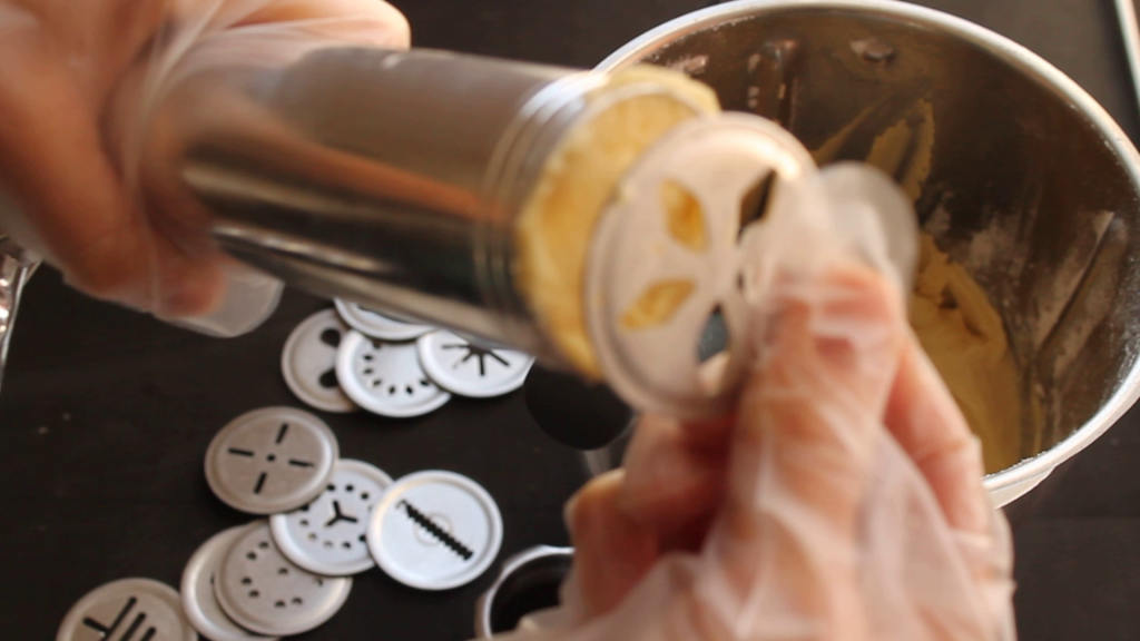 Biscuits with cookie press