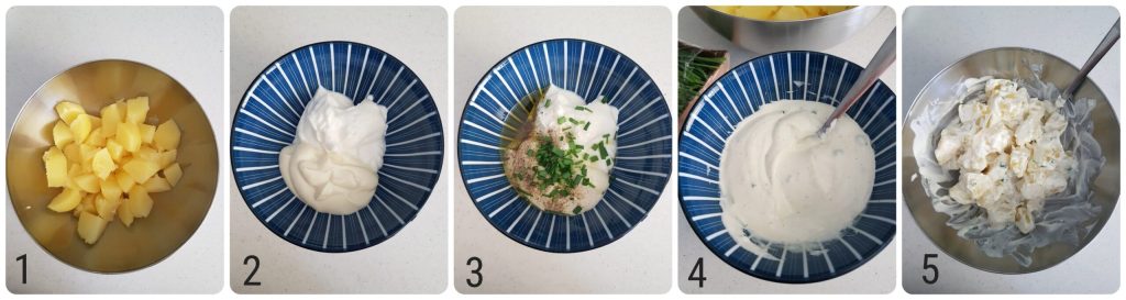 potato salad with Greek yogurt dressing