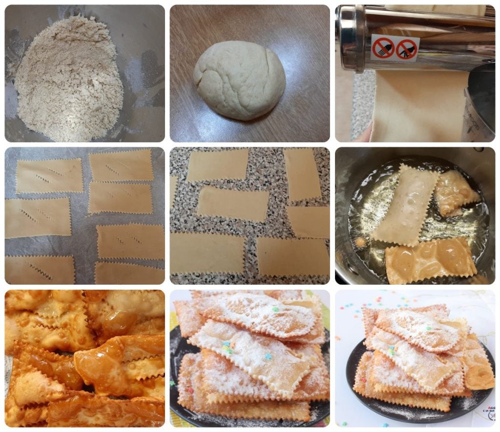grandma's chiacchiere with marsala and honey