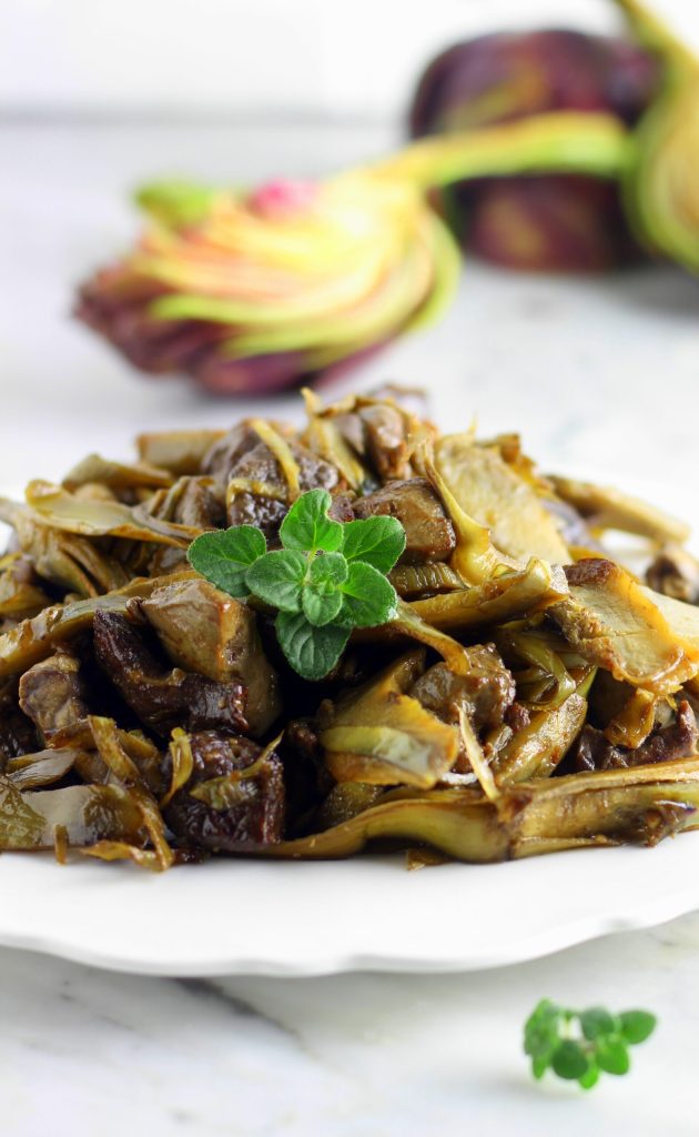 Lamb Offal with Artichokes