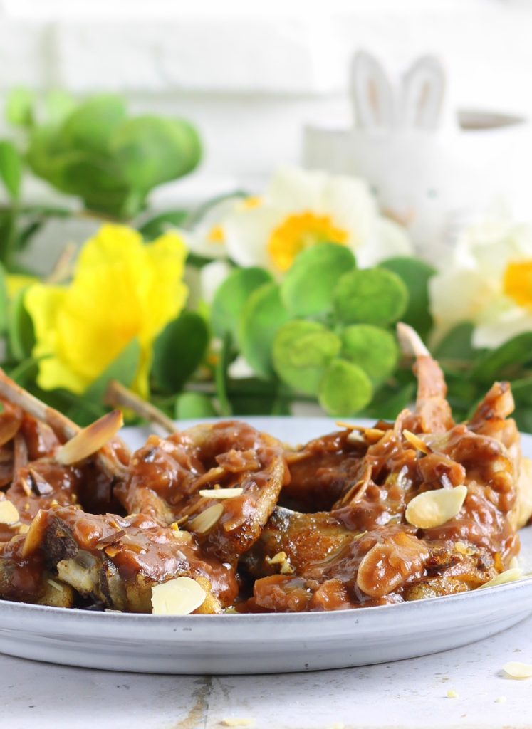 Lamb Cutlets with Marsala and Almonds