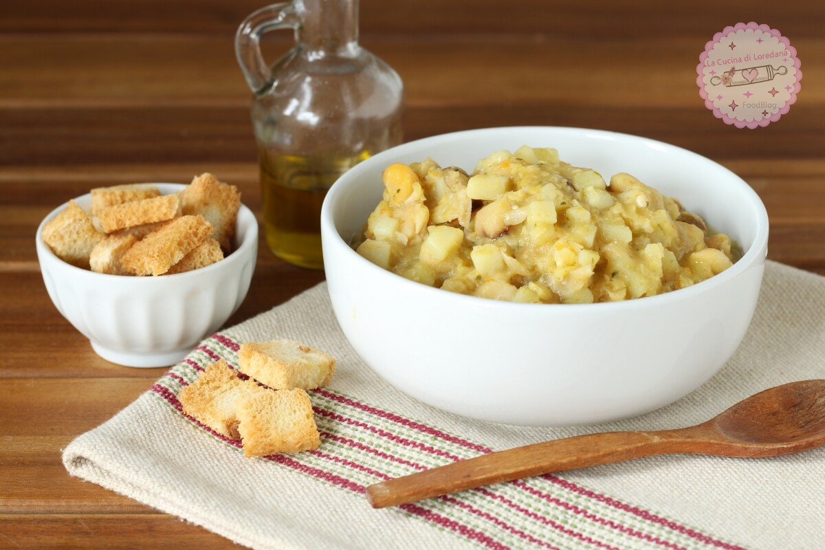 LATHYRUS AND POTATO SOUP perfect for a warm cuddle