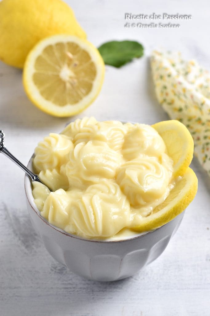 lemon cream, with lemon juice
