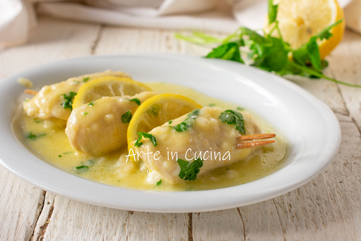 Lemon Stuffed Chicken Rolls