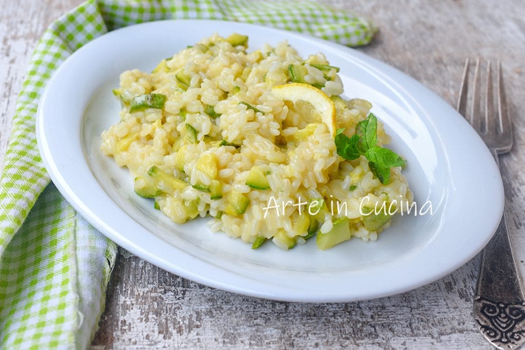 Lemon and zucchini risotto also bimby tm6
