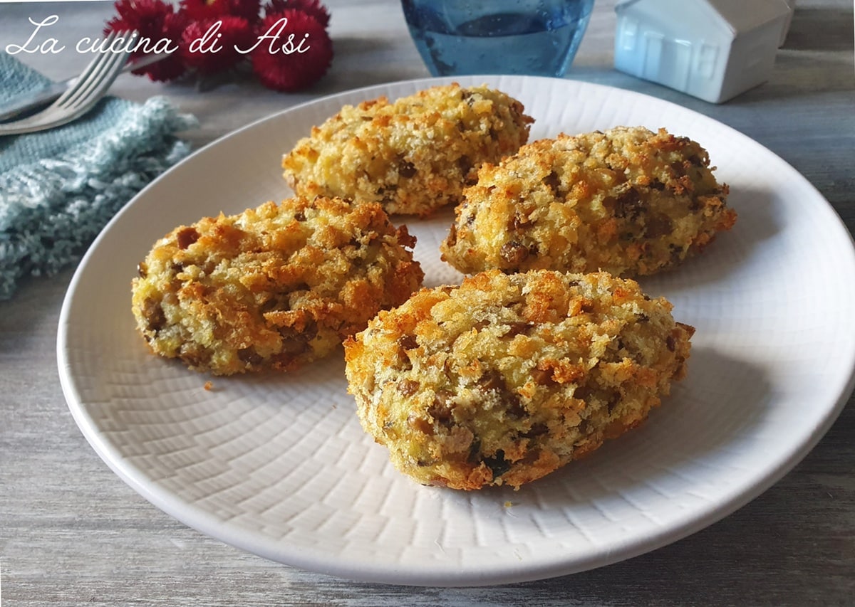 Crispy Lentil and Potato Patties in Air Fryer (No Frying)