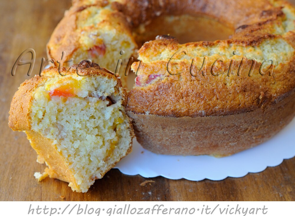 Peach and Light Coconut Bundt Cake